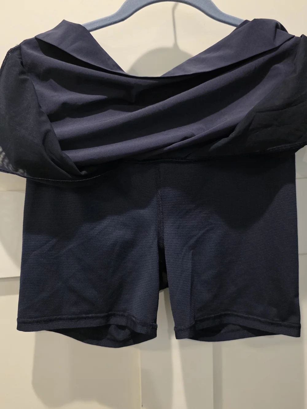 Athleta Soho Skort Women's 4 Zipped Pockets Tennis Golf Outdoor Casual Navy